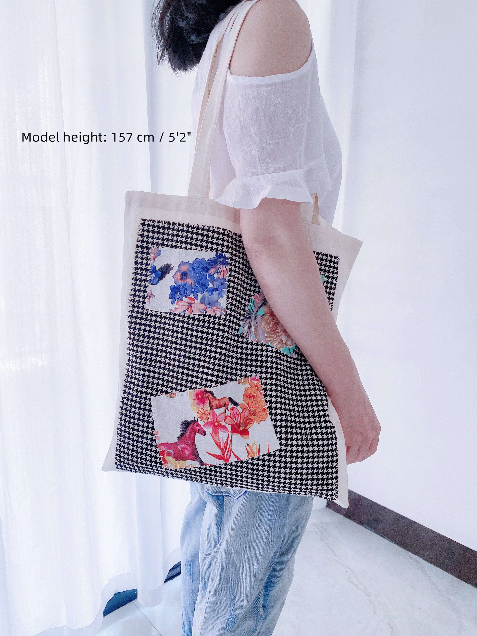 Soft patchwork tote bag people pick for everyday errands when plastic bags feel wrong and sustainable choices matter more than trends.