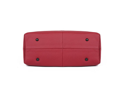 Classic Genuine Leather Women's Stylish Fashion Tote Bag Handbag Shoulder Bag Crossbody Briefcase woyaza