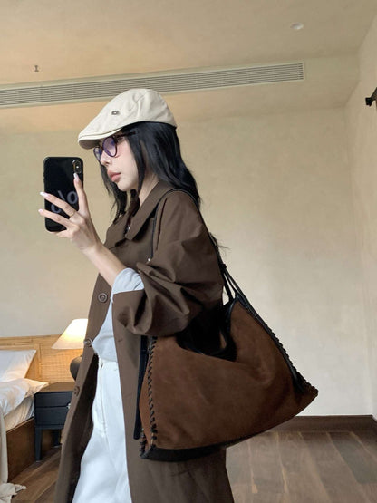 soft matte cowhide tote for work and weekend carrying options