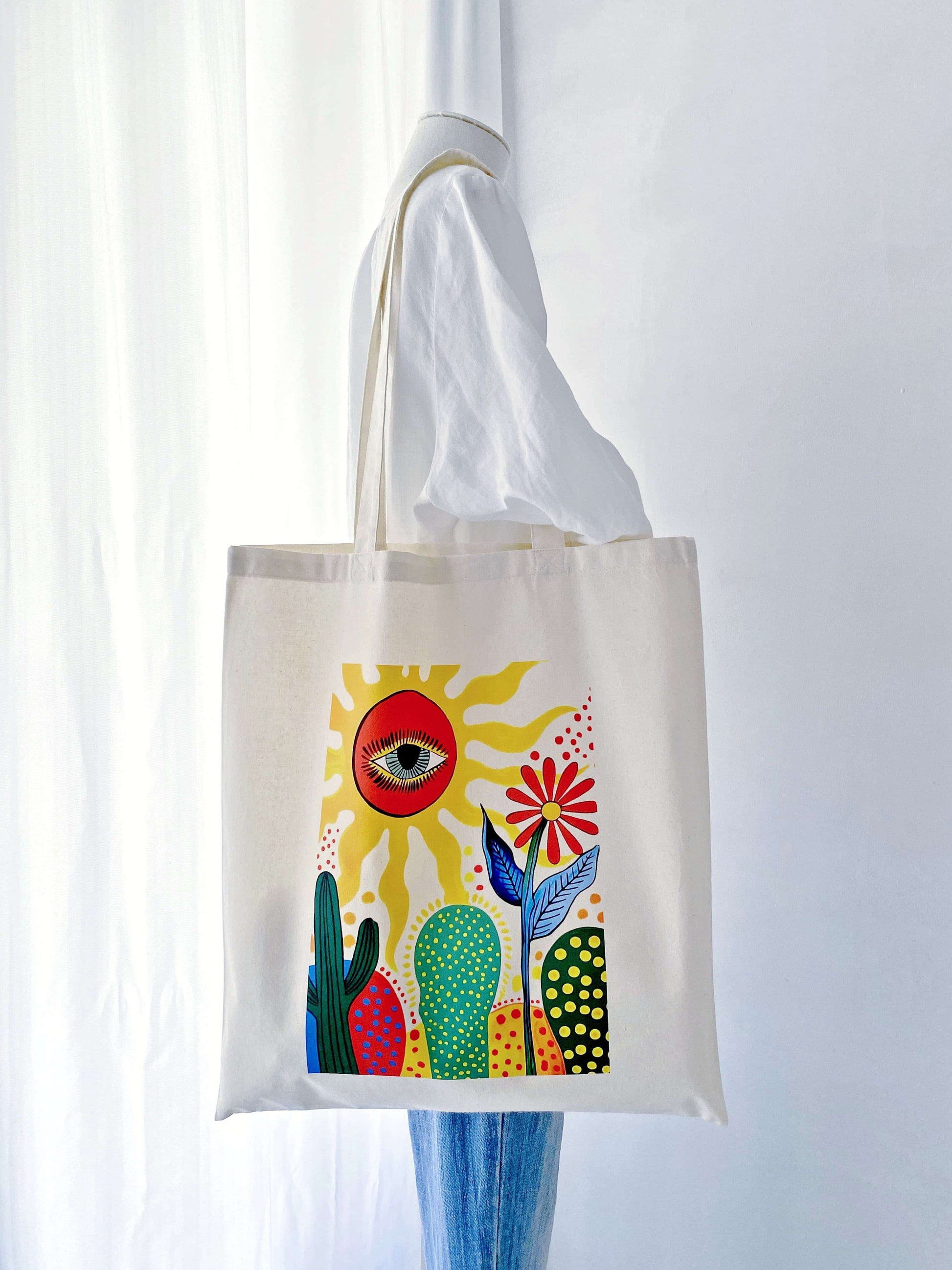 Durable, large capacity eco-friendly shopping tote for grocery runs.