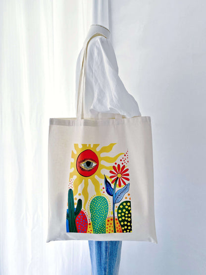 Durable, large capacity eco-friendly shopping tote for grocery runs.