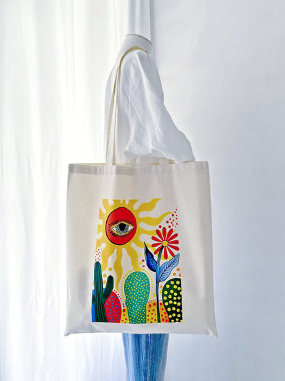 Durable, large capacity eco-friendly shopping tote for grocery runs.