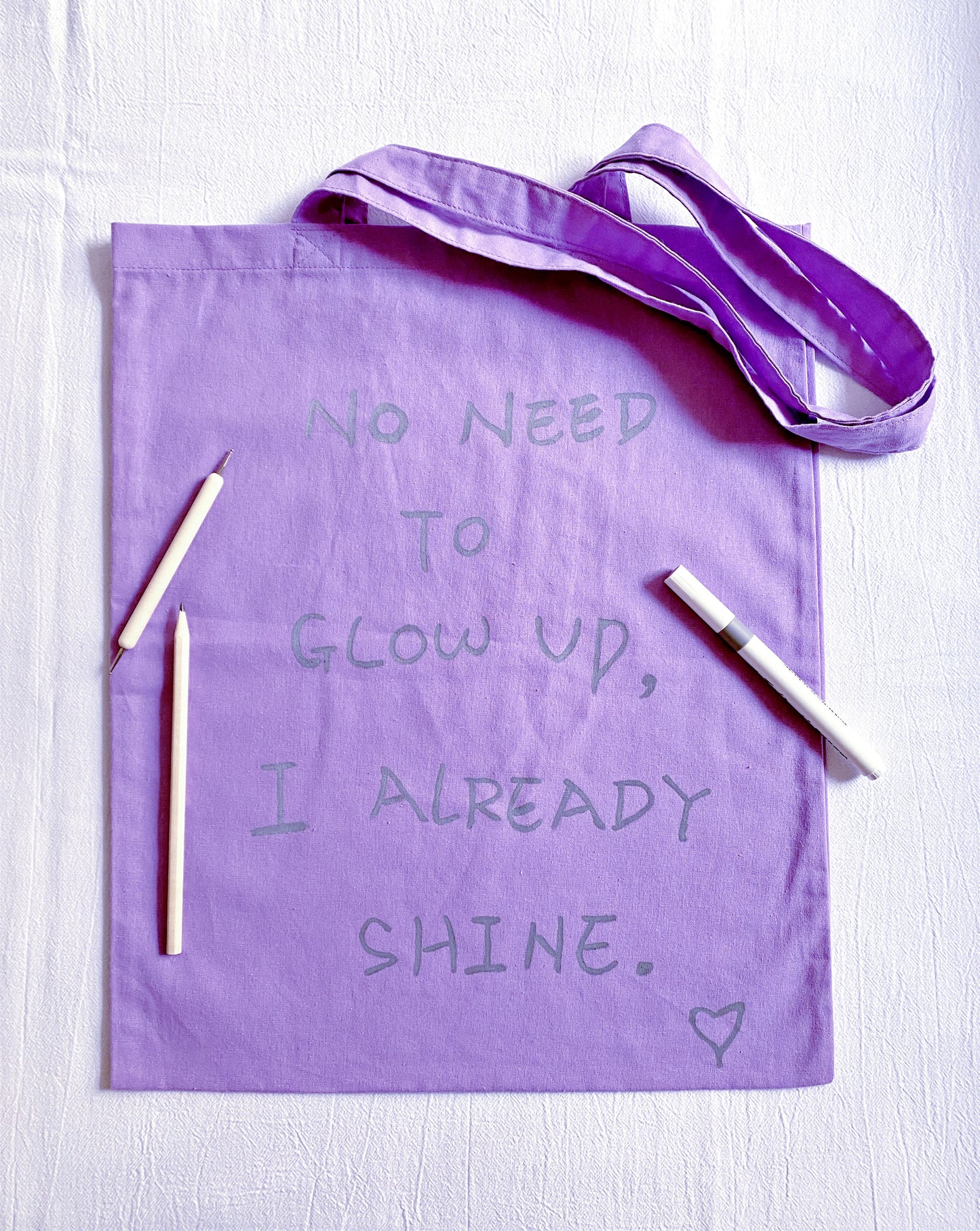 stylish purple tote bag made with sustainable fabric