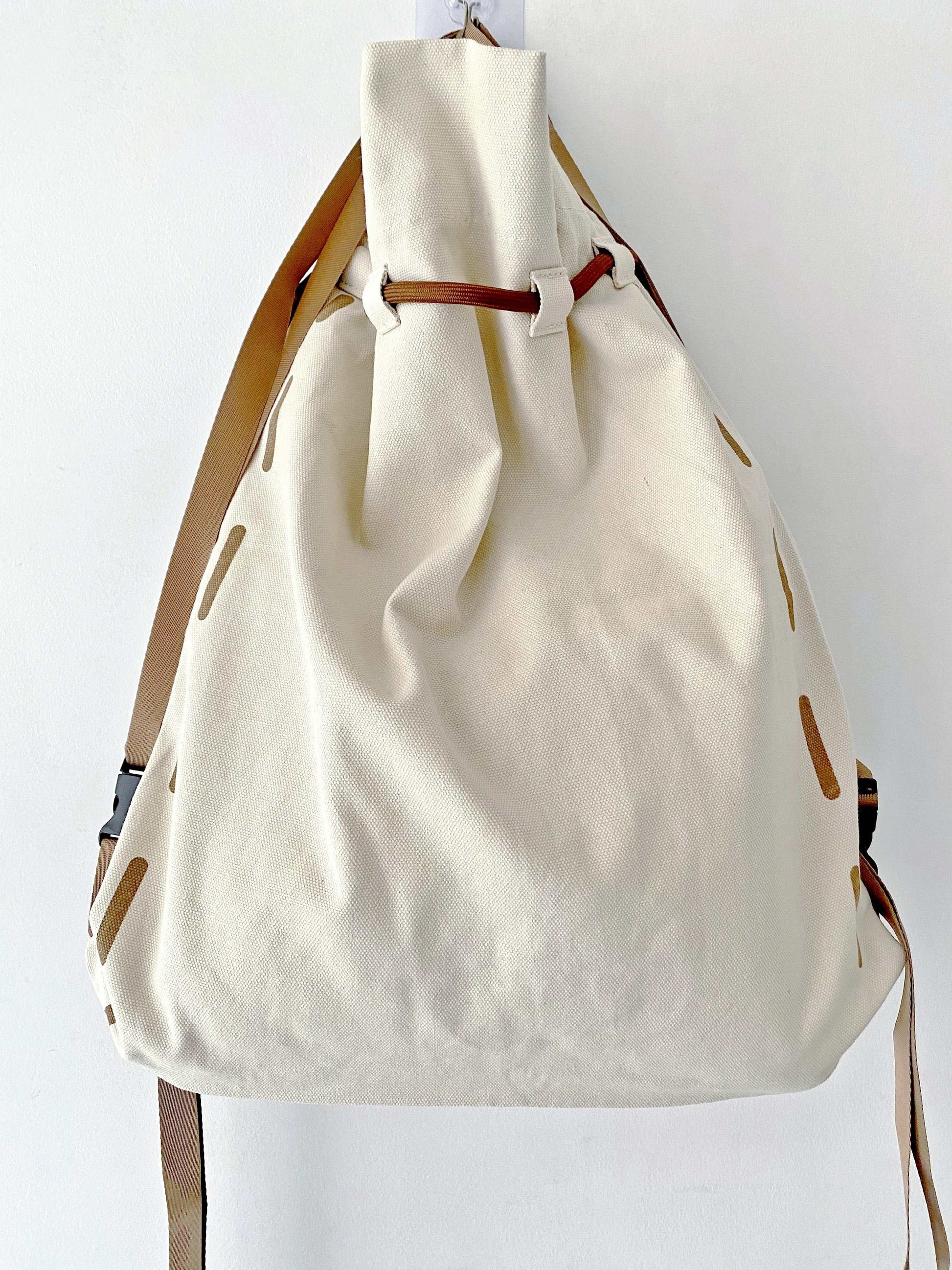 Birthday gift-ready canvas backpack with spacious interior