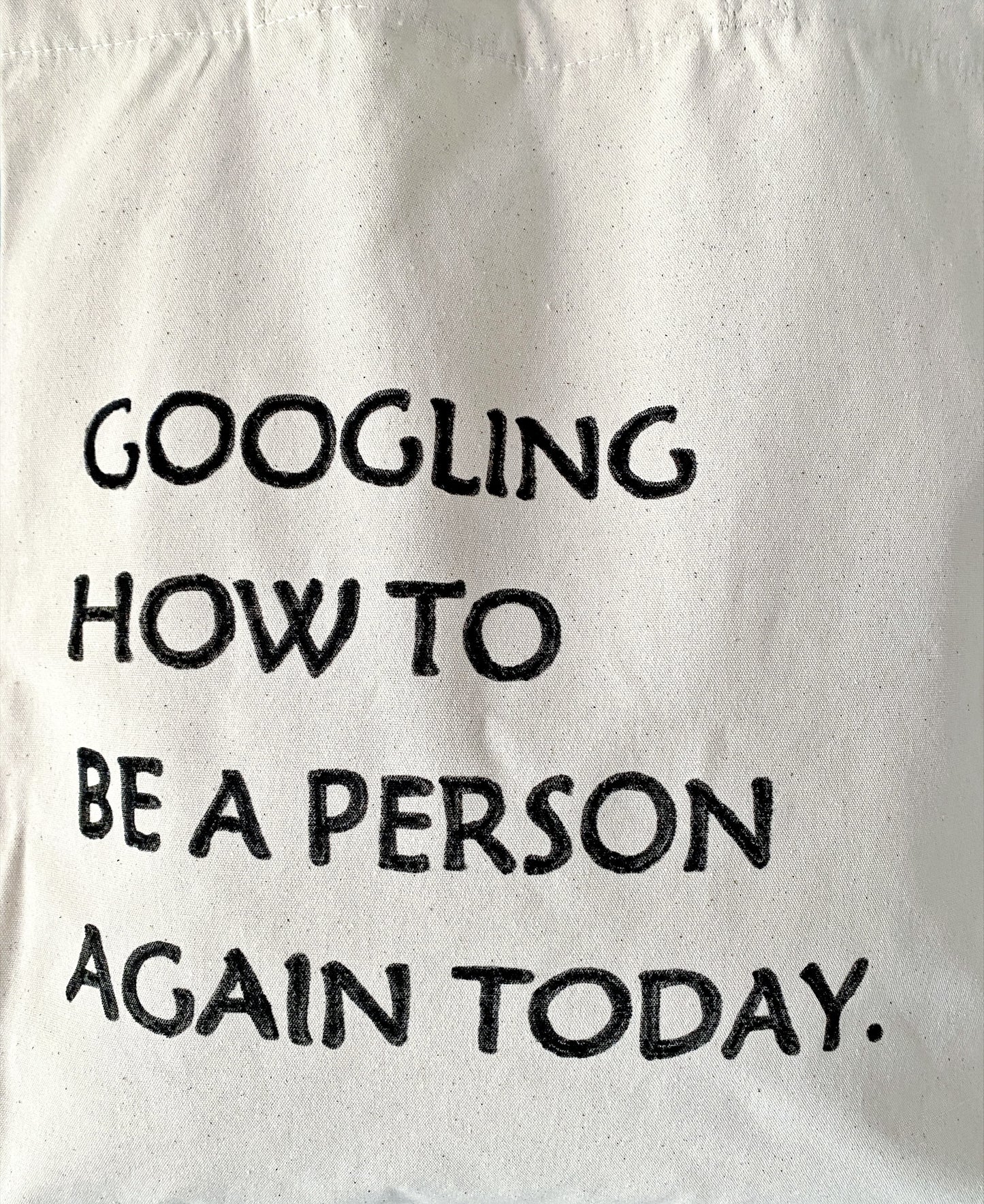 thoughtful eco gift with handwritten quote canvas tote