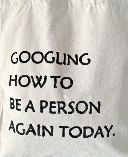 thoughtful eco gift with handwritten quote canvas tote