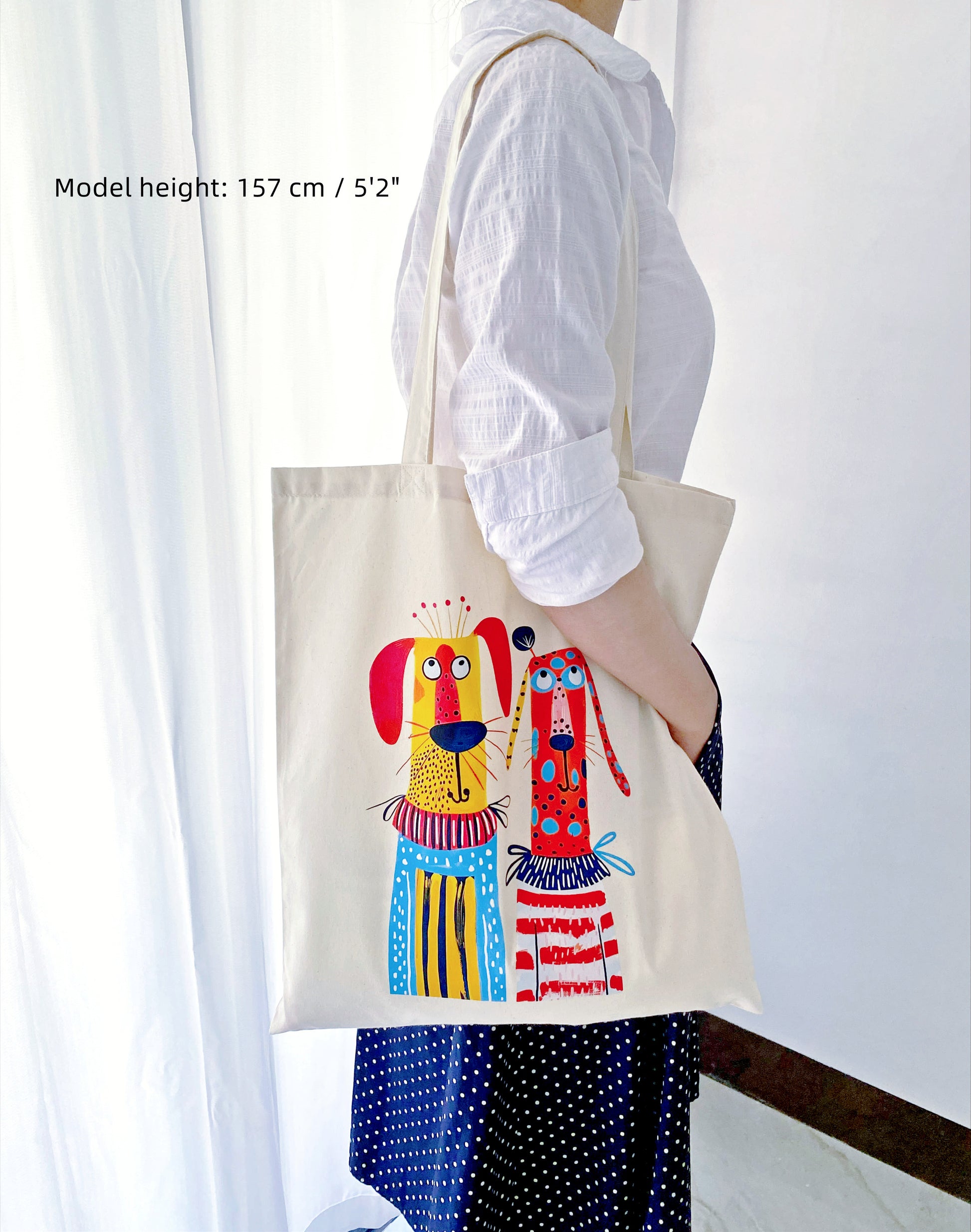 soft cotton tote for casual city walks and coffee runs