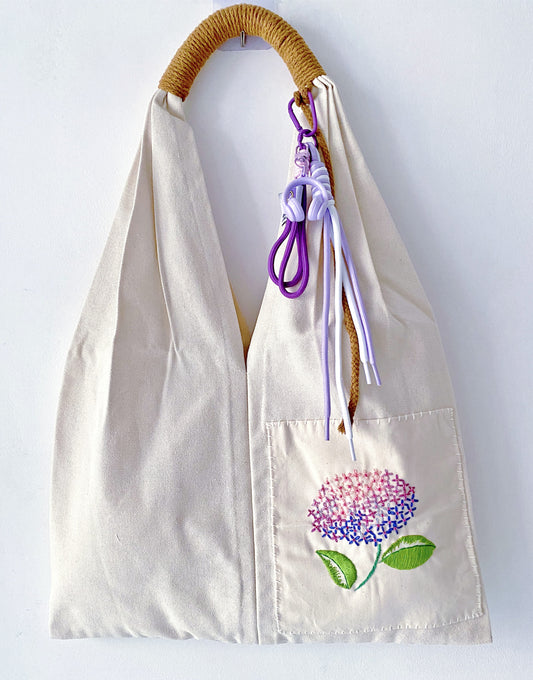 practical shoulder bag with embroidery, suitable for gifting moments
