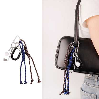 Decorative carabiner charm for totes and crossbody bags