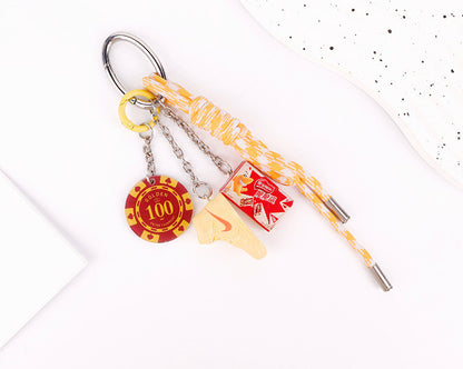 Creative sporty bag charm gift idea for friends who love active street style