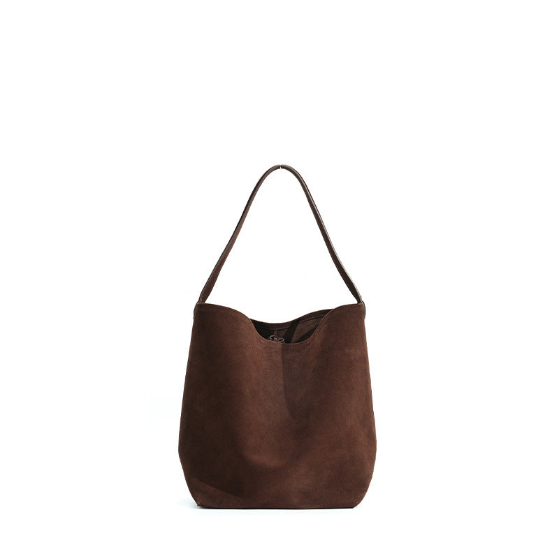 Designer Suede Leather Tote Bag