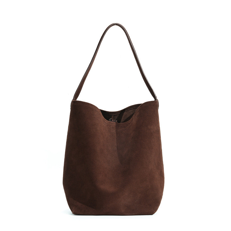 Soft Suede Leather Shoulder Bag