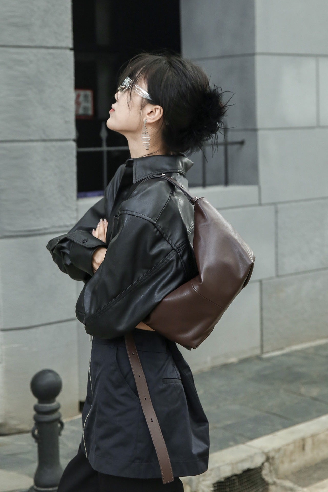 Sophisticated Women's Genuine Leather Shoulder Bag Crossbody woyaza