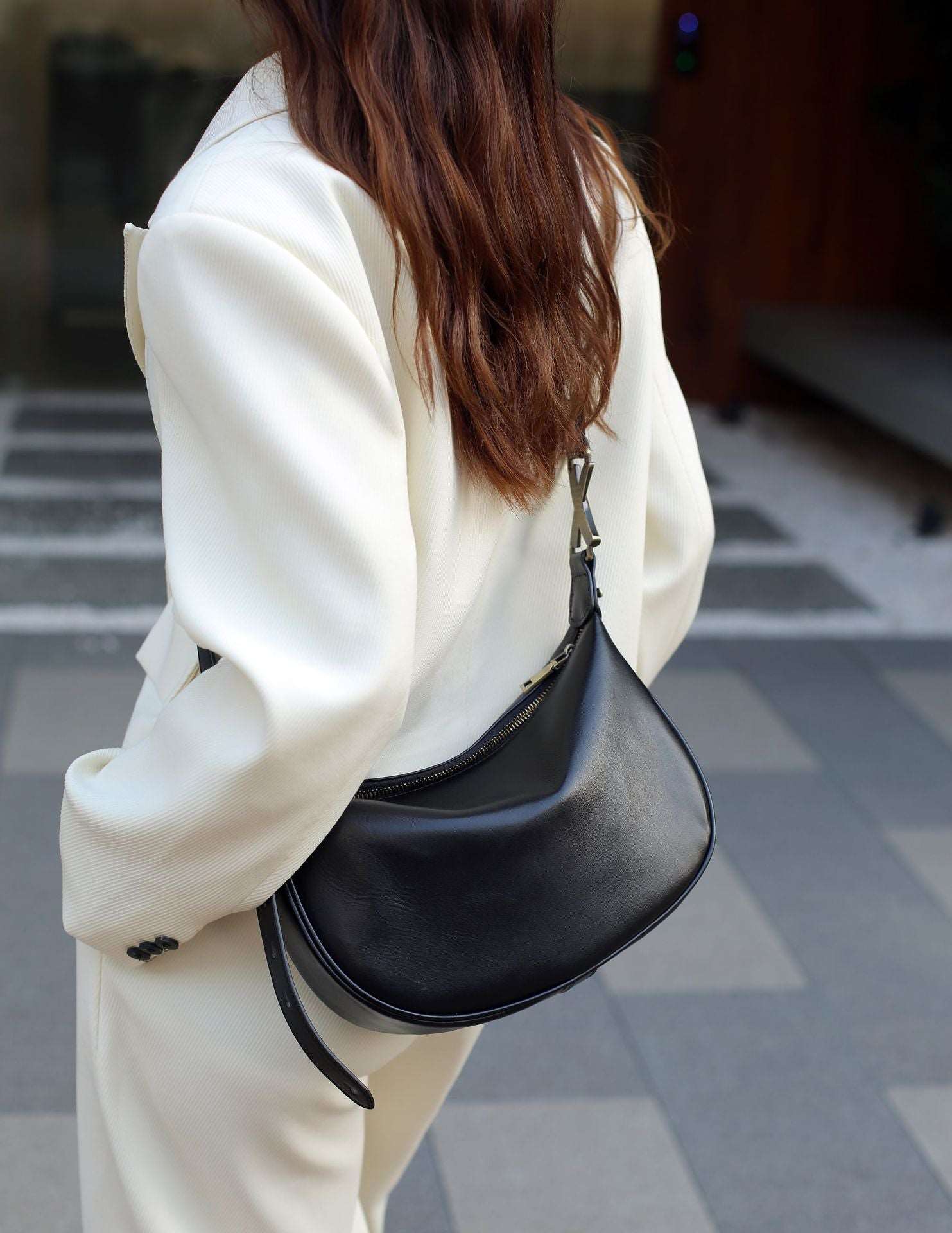 Chic Semi-circle Shoulder Purse woyaza