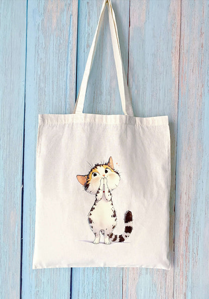 Sturdy yet soft cotton bag holding heavy books, my quiet library study companion.