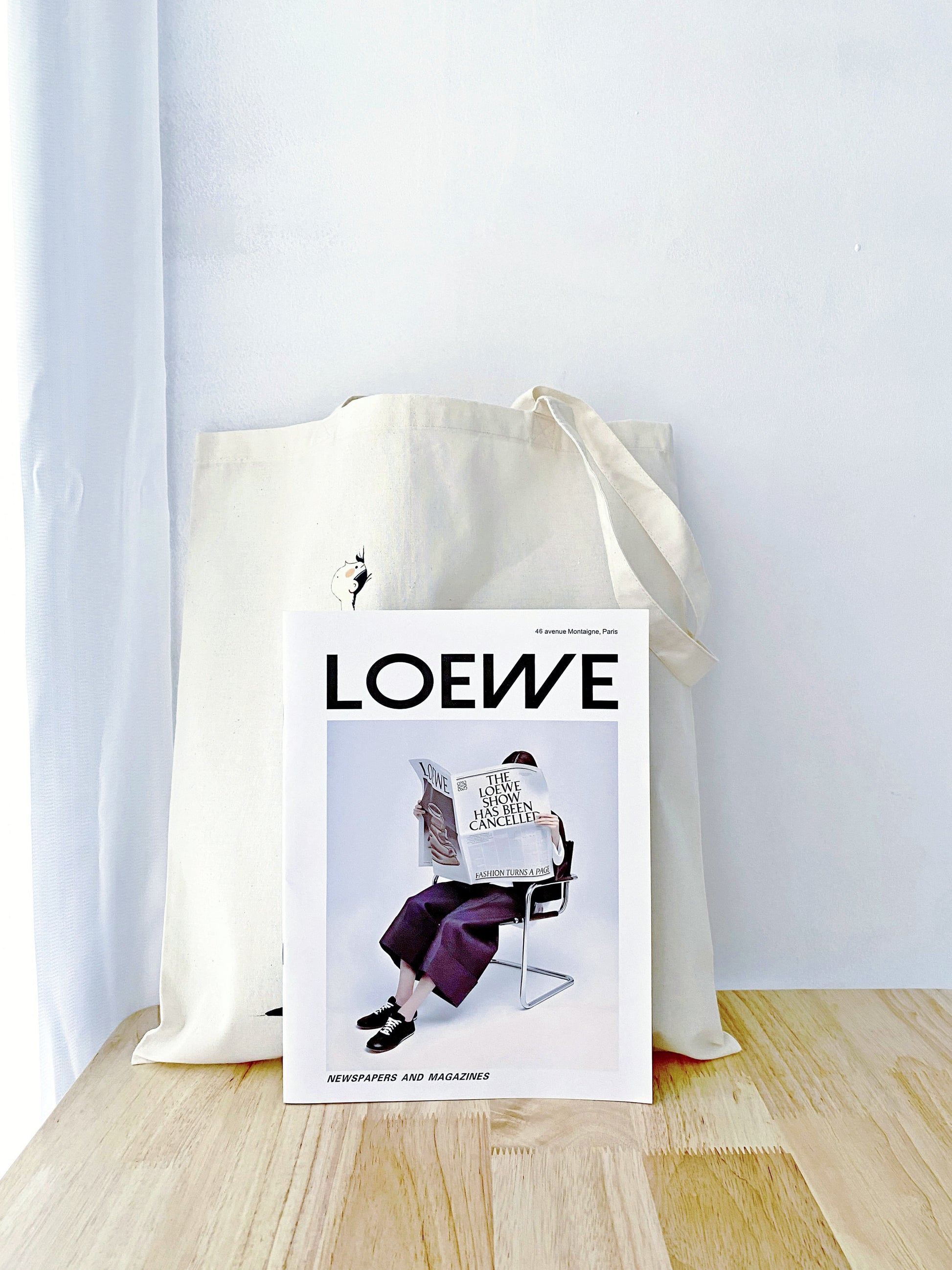 Natural material tote bag for conscious everyday living