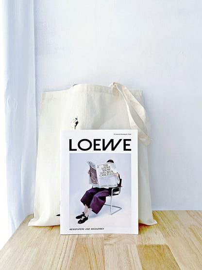 Natural material tote bag for conscious everyday living