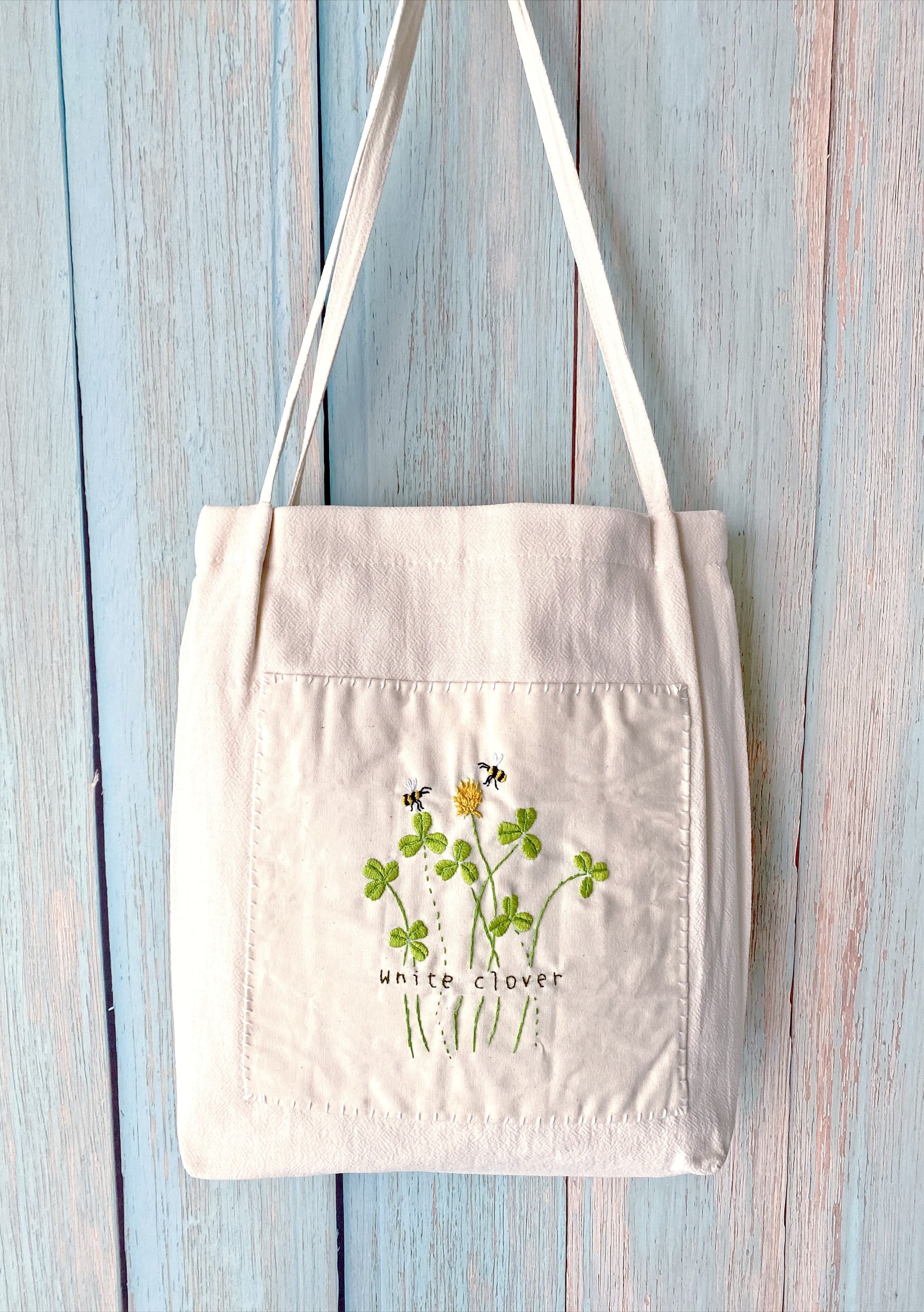 Lightweight floral embroidered tote bag for eco-conscious fashion lovers