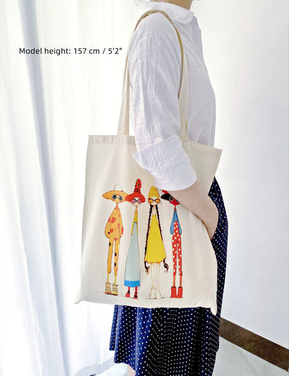 roomy cotton tote suitable for everyday errands and groceries