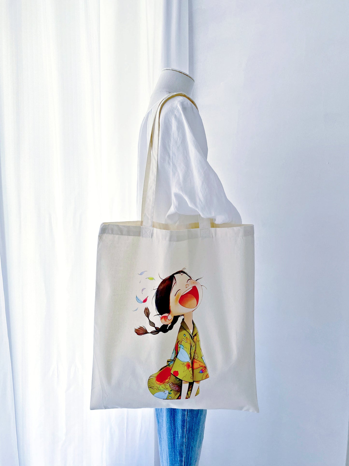 eco conscious cotton tote designed for slow living lifestyles