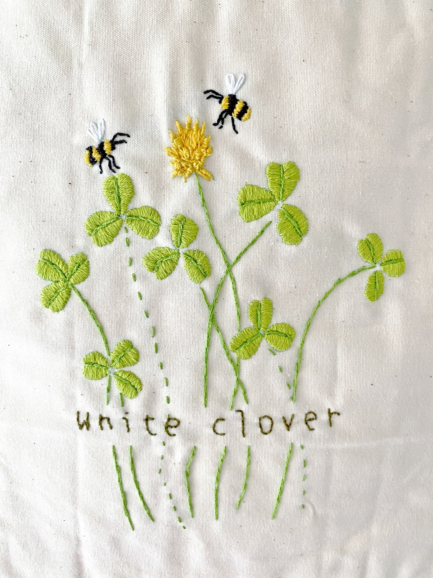 Soft and lightweight floral embroidered cotton linen bag for everyday use