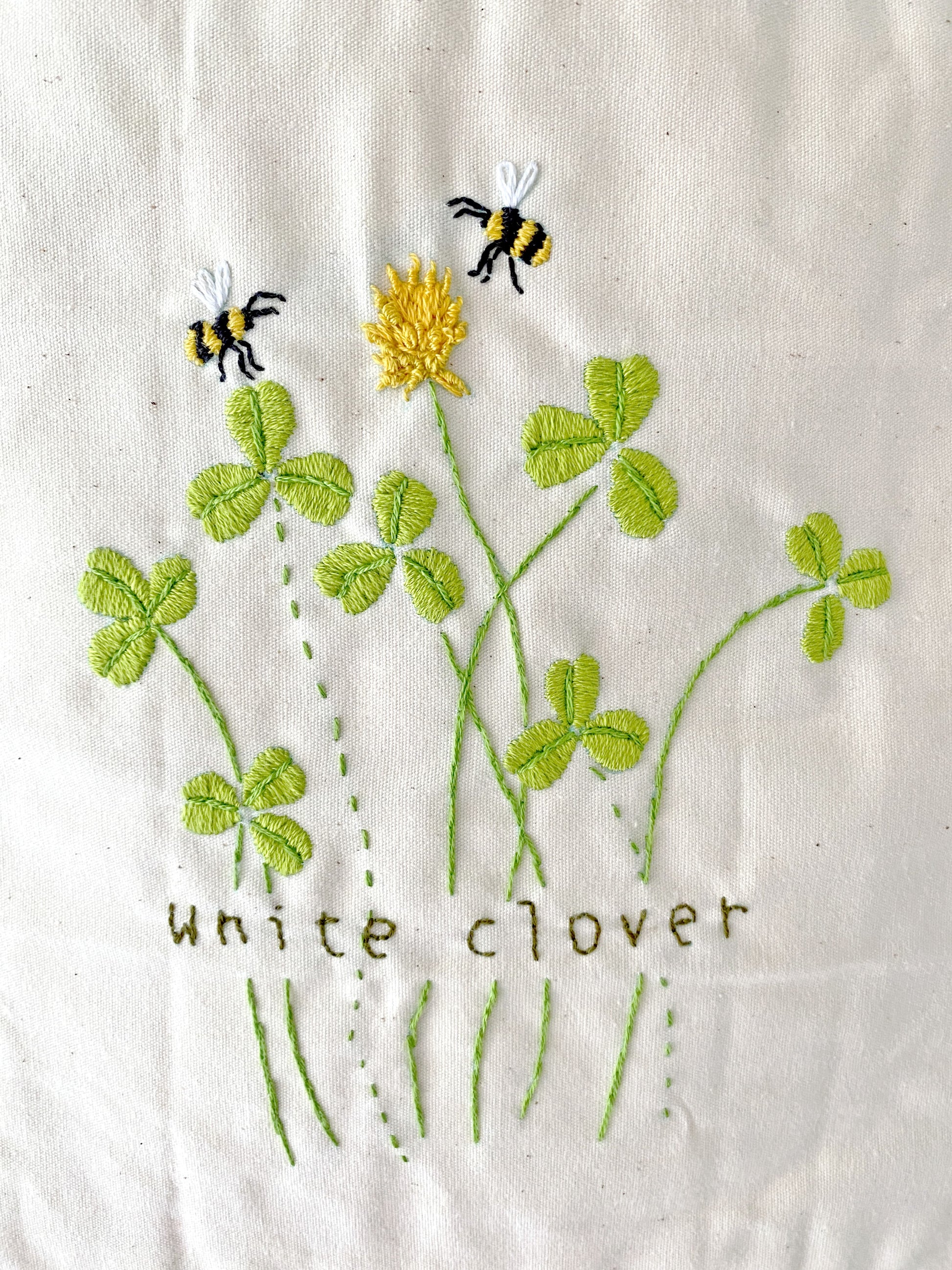 Soft and lightweight floral embroidered cotton linen bag for everyday use