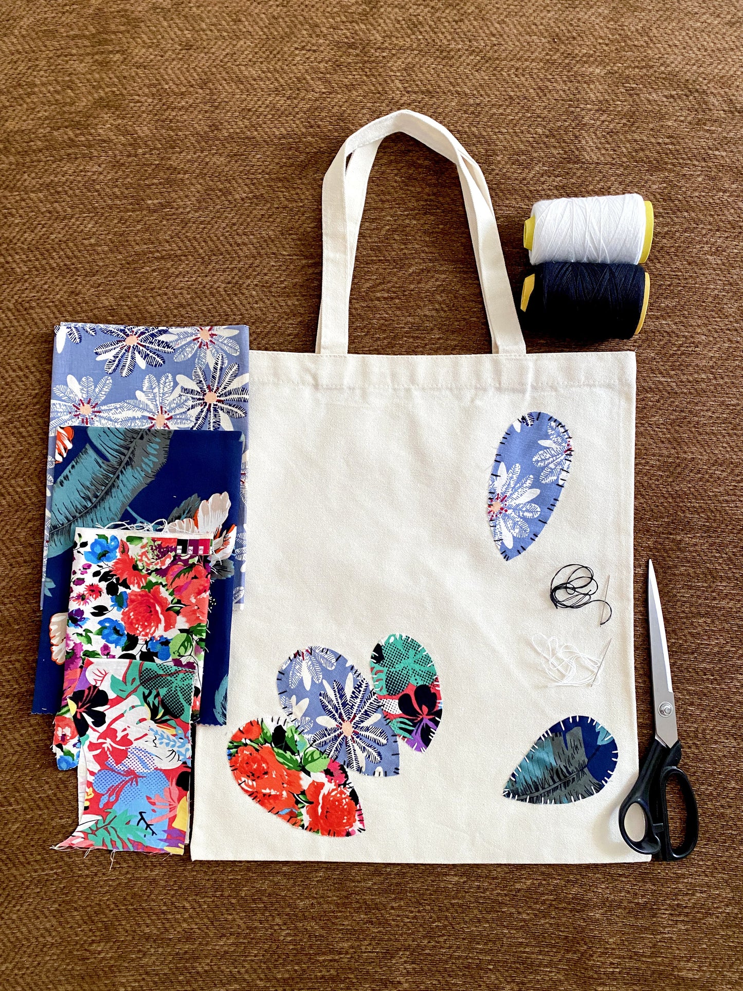 Small batch patchwork tote bag selected for a memorable celebration gift