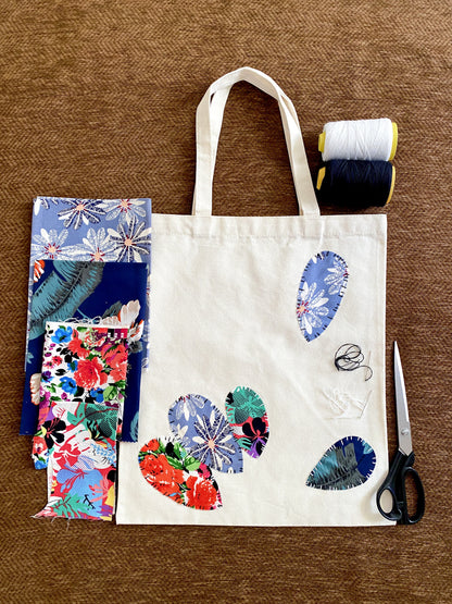 Small batch patchwork tote bag selected for a memorable celebration gift