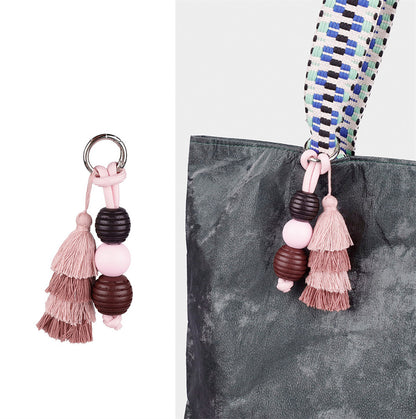 Beaded Fringe Bag Pendant