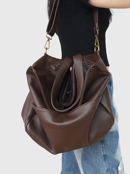 Women's Soft Leather Handbag for Work and Everyday Use