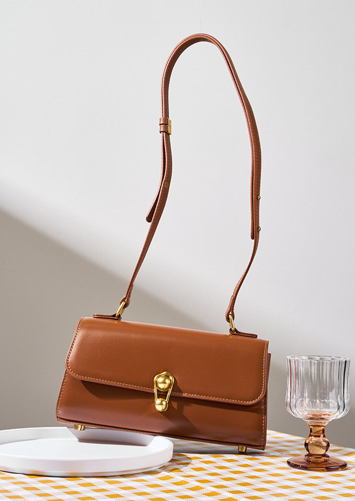 Versatile Leather Satchel Bag for Women with Removable Shoulder Strap
