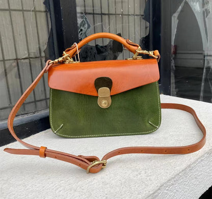 Ladies Vintage Leather Satchel