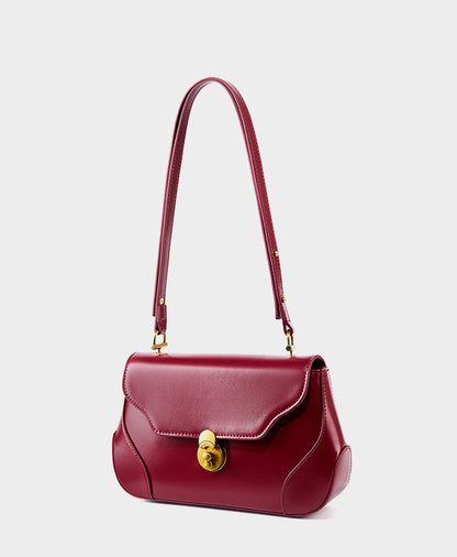 Elegant Women's Crossbody Handbag in Genuine Leather