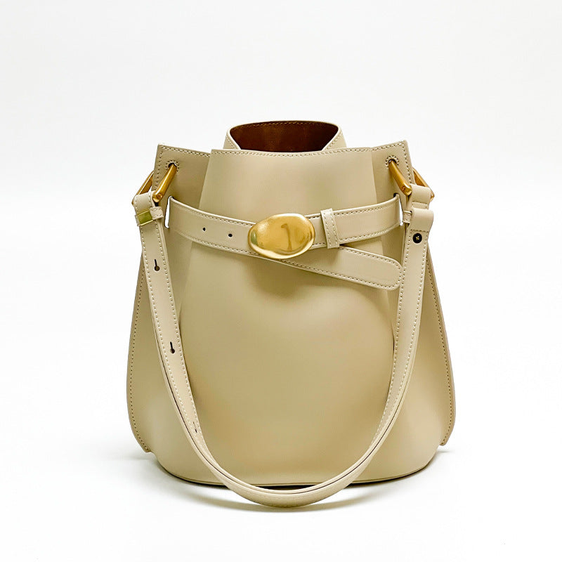 Sophisticated Leather Single Shoulder Handbag for Ladies woyaza