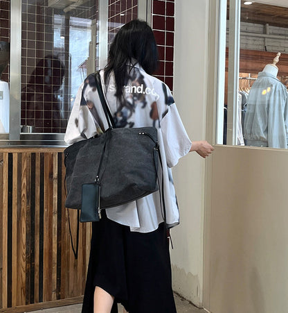 Relaxed tote bag for shopping and short trips