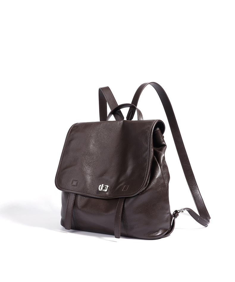 luxury handmade leather backpack for ladies