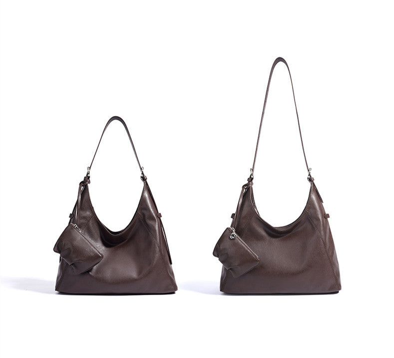 roomy leather bag for weekend trips