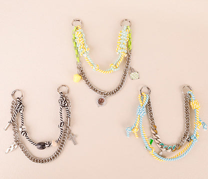 Colorful aesthetic bag charm used as a personalized birthday gift for friends