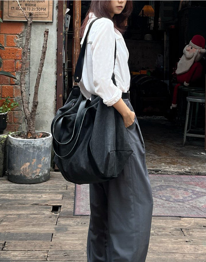 Canvas shopper bag for groceries and local shopping