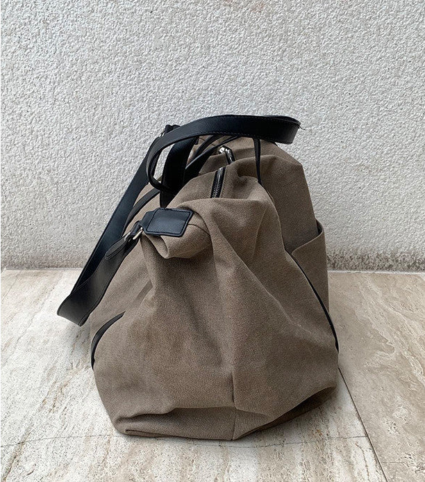 Spacious shoulder tote for packing travel essentials