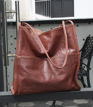 Elegant Women's Vintage Leather Shoulder Bag