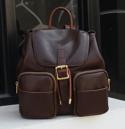 Sophisticated Women's Leather Backpack for City Exploration