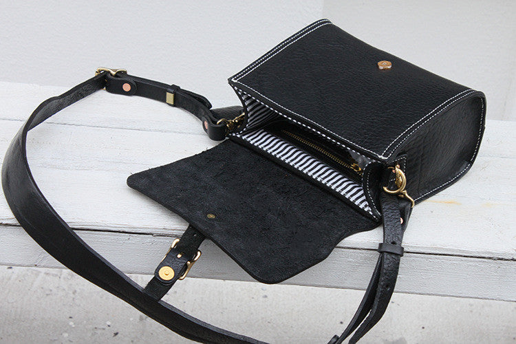 Unique Square Shape Leather Handbag for Women