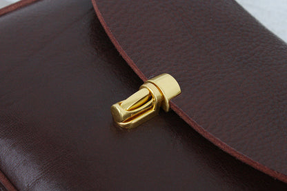 Leather Shoulder Bag with Adjustable Strap