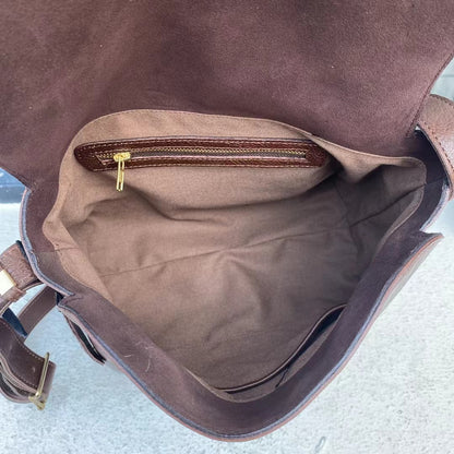 Petite Leather Messenger Bag for Traveling Light