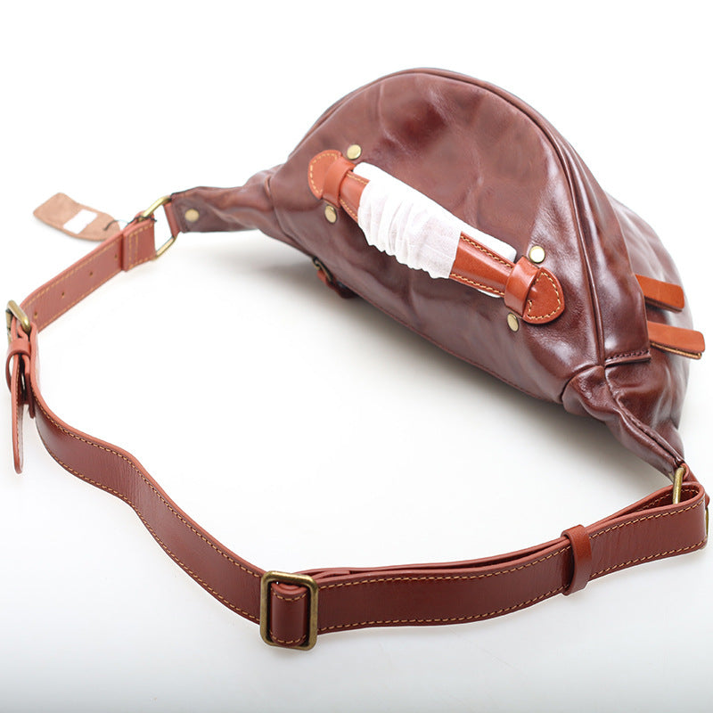 Chic Leather Belt Bag woyaza