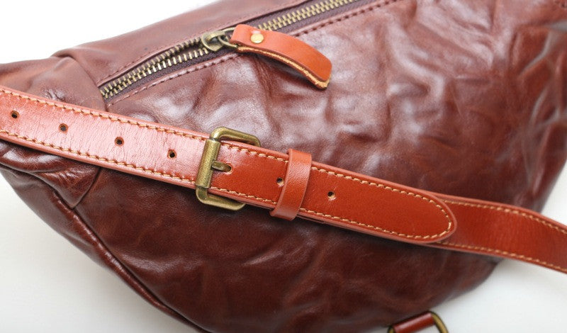 Trendy Leather Sling Bag woyaza