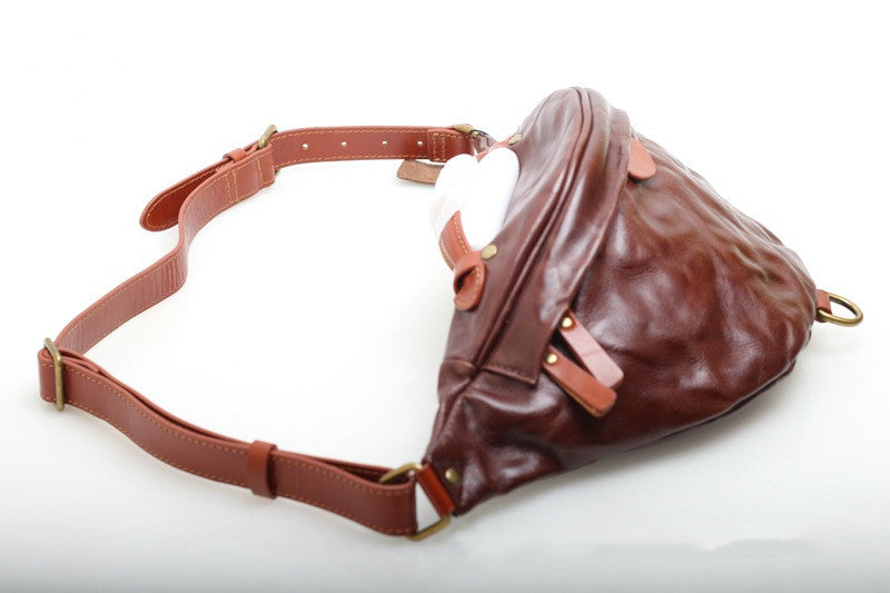 Timeless Leather Sling Pouch woyaza