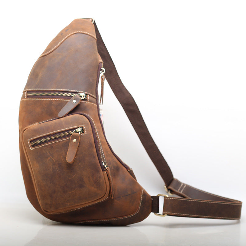 Exclusive Leather Shoulder Holster for Discerning Men woyaza