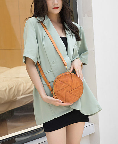 Fashionable Leather Shoulder Bag with Chain Strap